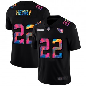 Camiseta Hombre NFL Tennessee Titans Derrick Henry 22 Nike 2020 Multicolor Negro